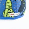 Beanie Mütze für Kinder gefüttert Outlast® - Raumschiffe/Blau meliert