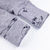 Kinderoverall lange Ärmel DRUCK Outlast® - Grau Meliert/Grau Meliert Waschbären