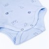 Baby Body Langarm DRUCK Outlast® - Hellblau Kätzchen
