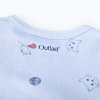 Baby Body Langarm DRUCK Outlast® - Hellblau Kätzchen
