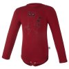 Baby Body Langarm Motiv Outlast® - Scharlachrot