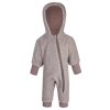 Babyoverall FLEECE BAMBUS Outlast® - Braun Meliert/Nuss