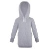 Sweatkleid - Grau Meliert Muster Glitzer