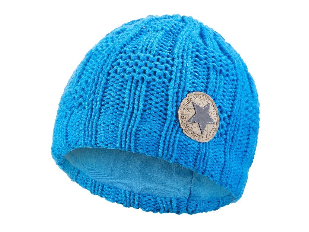 Čiapka pletená mriežka Outlast® - modrá (Veľkosť 1 | 36-38 cm)