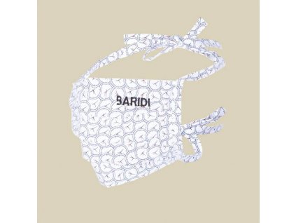 Rúško BARIDI bavlnené dvojvstvové - hodiny