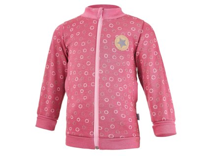 Mikina hrejivá rozopínacia - ružová