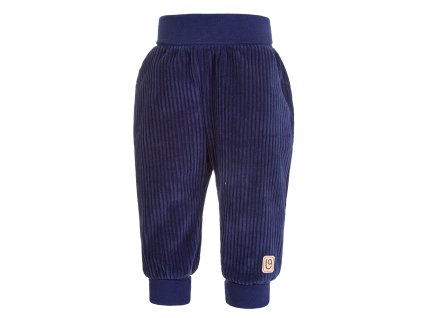 Nohavice menčester lem - tm.modrá