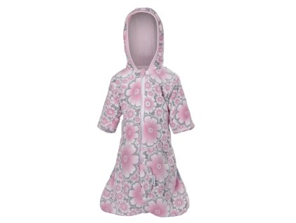 Zimný vak MAZLÍK Outlast® - kvietky/ružová baby (Veľkosť 56)