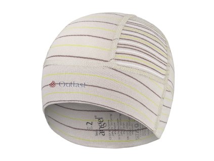 Čiapka šmyk BABY PRUH Outlast® - pruh sv. hnedá (Veľkosť 0 | 33-35 cm)