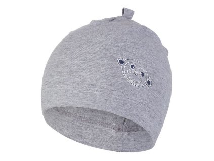 Čiapka šmyk obrázok Outlast® - šedý melír/opička (Veľkosť 1 | 36-38 cm)