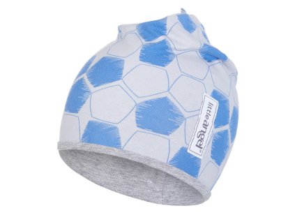 Čiapka podšitá Outlast® - šedomodrá futbal/šedý melír (Veľkosť 1 | 36-38 cm)