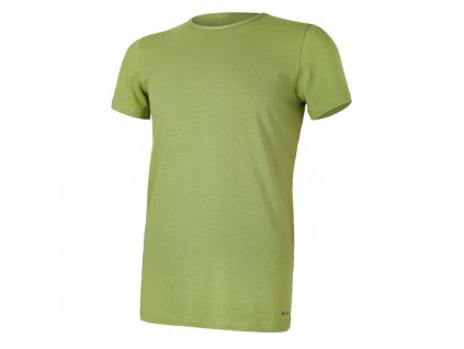 Tričko pánske KR tenké výstrih U Outlast® - zelená matcha