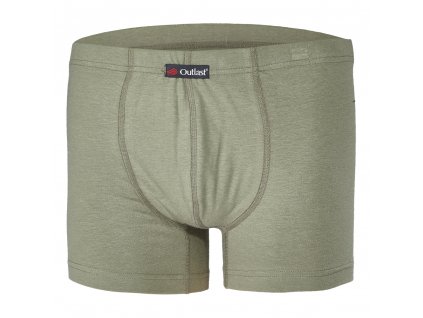 Boxerky pánske tenké plochý šev Outlast® - khaki