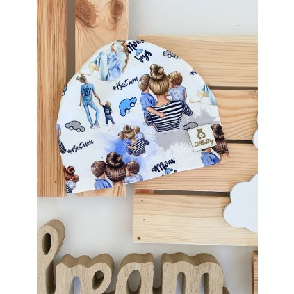 Lehká čepice "Mama a syn"