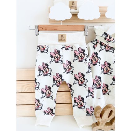 Tepláky "Minnie Mouse" na bílé