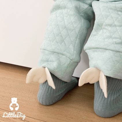 Tepláky prošívané mentolové