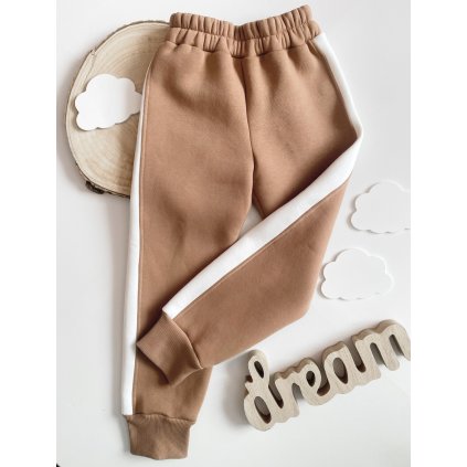 Tepláky "Basic" karamelové