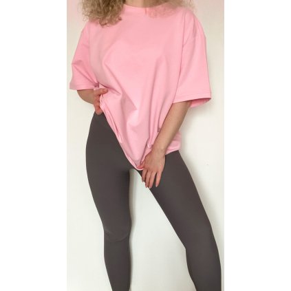 Žebrované elastické legíny s vysokým pasem grafitové