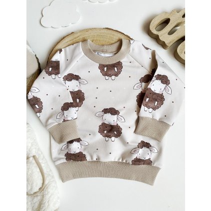 Mikina bez kapuci ovečky