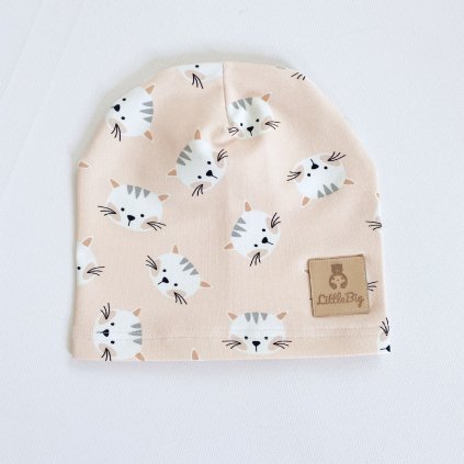 Lehká čepice "Pudrové kočičky "