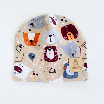 Lehká čepice "Karamelové medvídci"