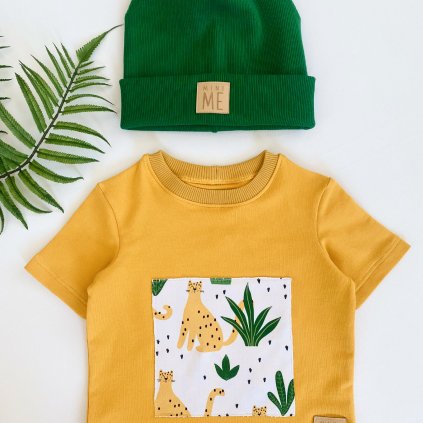 Tričko žluté s aplikací "Gepardy"