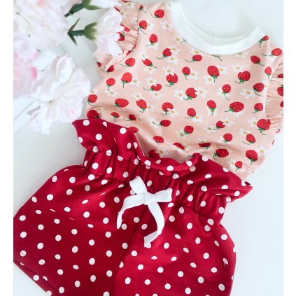 2-dílná souprava "Růžové jahody"