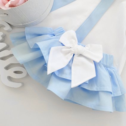 Sukně modrá s mašlí