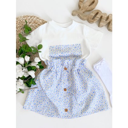 Souprava  dívčí modrá  "Heřmánek"