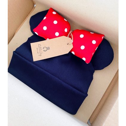 Čepice "Myška Minnie tmavá modrá "