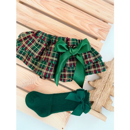 Sukně kostkovaná zelená