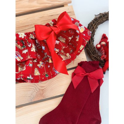 Sukně vánoční červené
