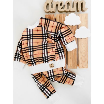 Mikina bez kapucí kostkovaná