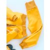 Softshellové kalhoty s vysokým pasem hořčicové