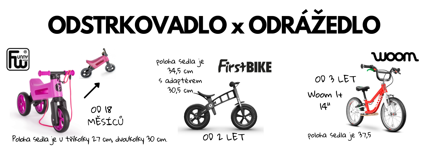 Jak vybrat velikost odrážedla?