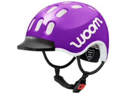 woom kids helmet purple