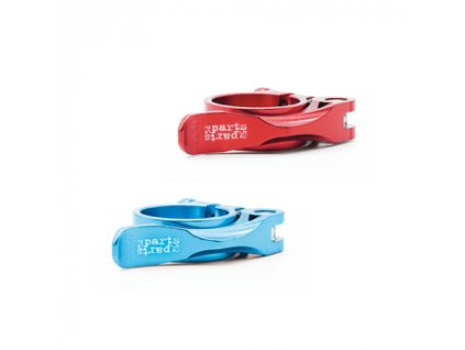 Sattelklemme Schnellspanner 52parts blau rot 500