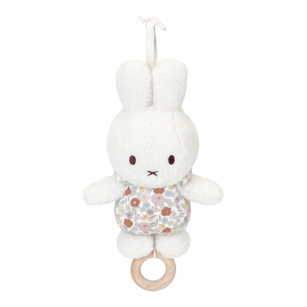 Little Dutch Hudobný králiček Miffy Vintage Kvety (1)