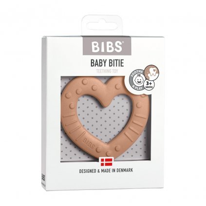 996 bibs baby bitie hryzatko srdce peach