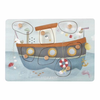 4762LD 4 littledutch vkladacie puzzle so zvukom namornicky zaliv Littlebird pre chlapca (7)