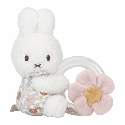 Little Dutch Hrkálka s korálkami králiček Miffy Vintage Kvety (3)