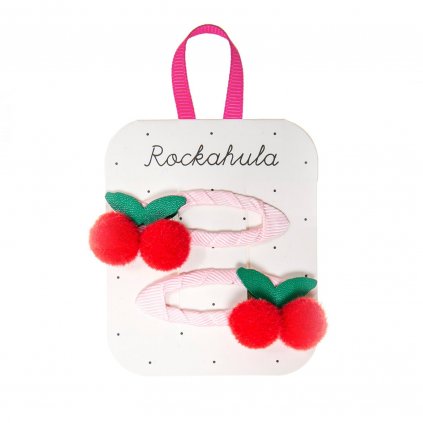 sponky do vlasov čerešne rockahula sweet cherry pom pom clips