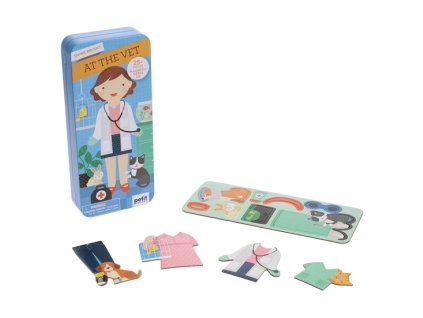 Petit Collage Magnetické puzzle Veterinářka