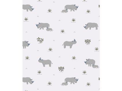 h0597 papier peint savane rhinoceros tanzania lilipinso