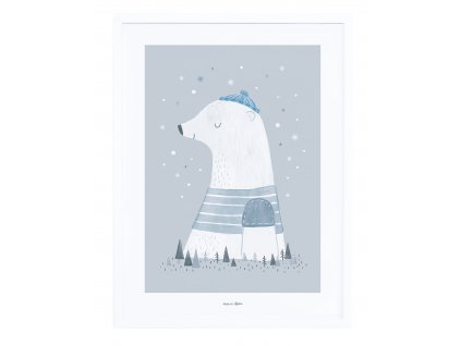 Zarámovaný plakát LILIPINSO Olaf the polar bear