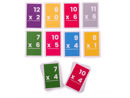 Bigjigs Toys Kartičky násobení 7-12