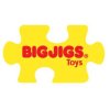 Bigjigs Toys Dřevěné vkládací puzzle černobílé tvary