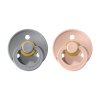BIBS Colour cumliky z prirodneho kaucuku 2ks Cloud+Blush