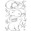 Samolepka LILIPINSO 3 bunnies A3