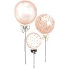 Samolepka LILIPINSO Pink balloons with gold dots XL